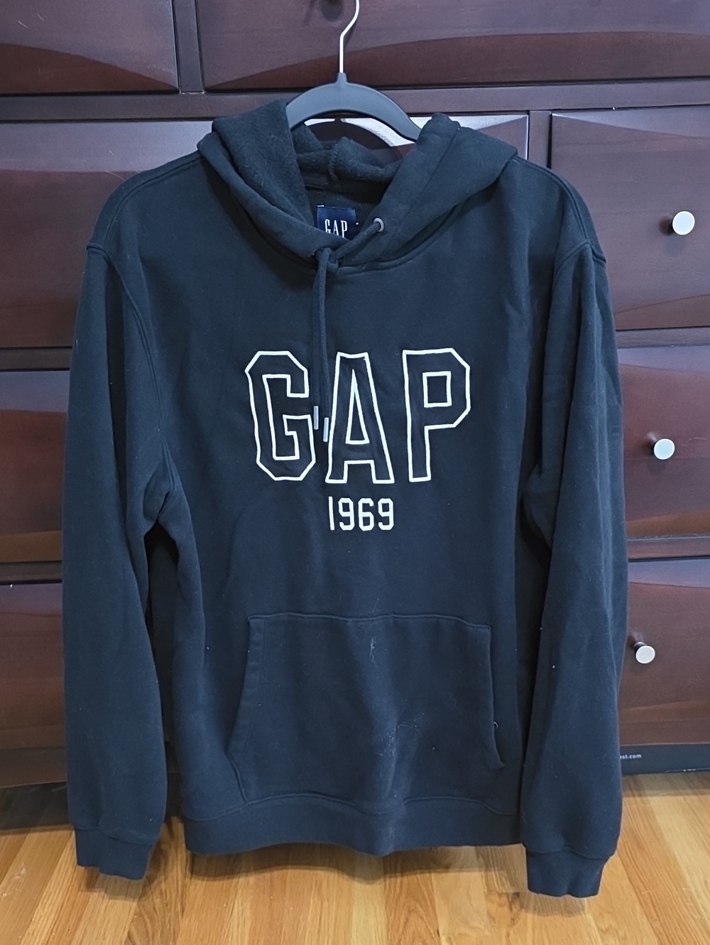 GAP Black Hoodie with White 'GAP 1969' Logo